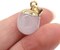 8pcs Natural Stone Pendants,Bean Shape Natural Semi-Precious Stone Pendant Charms(13x18mm) Charms for DIY Jewelry Making Necklace Bracelet